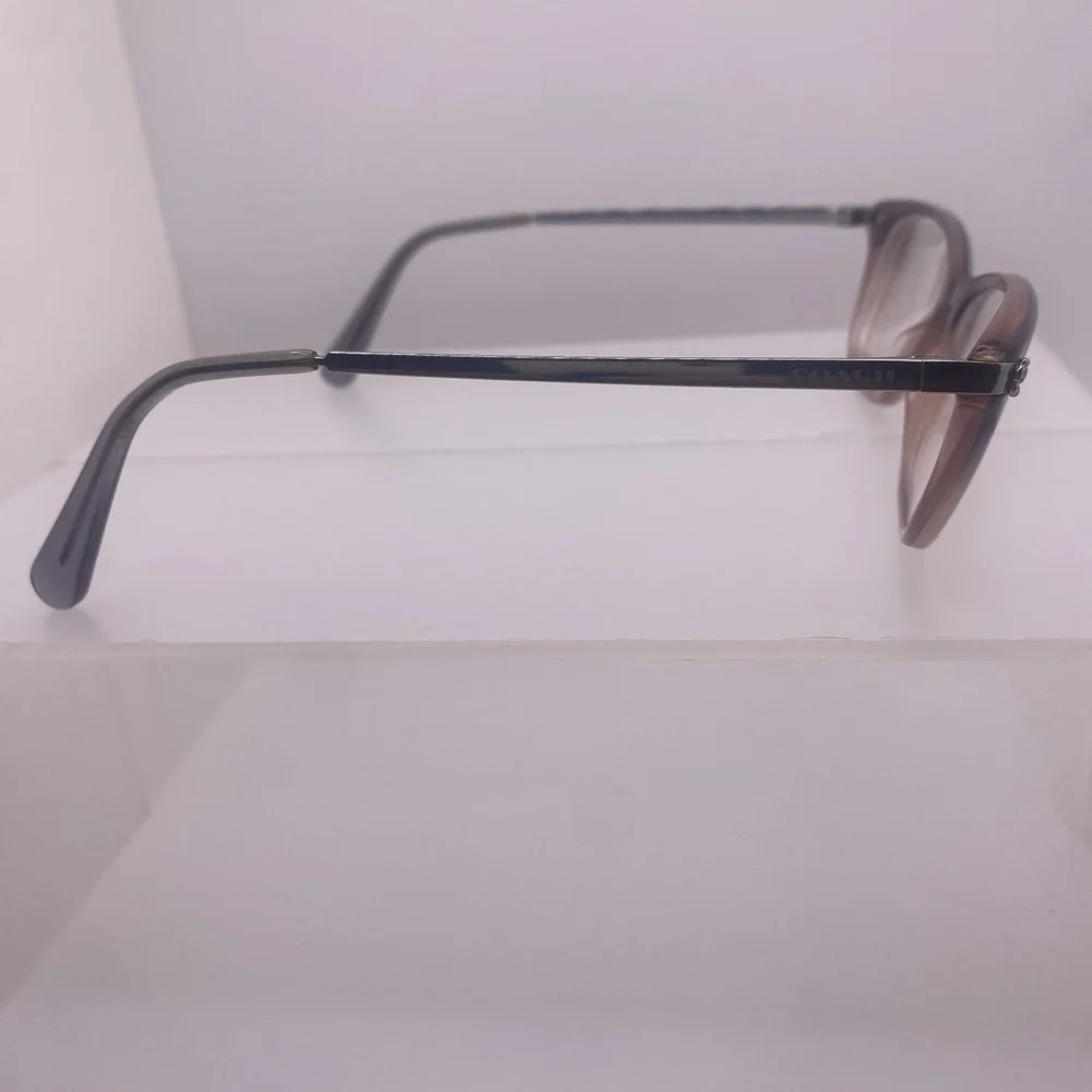 Coach Eyeglasses FRAME ONLY HC6142 Cat Eye 51-17-140 Violet Glitter Gradient 798